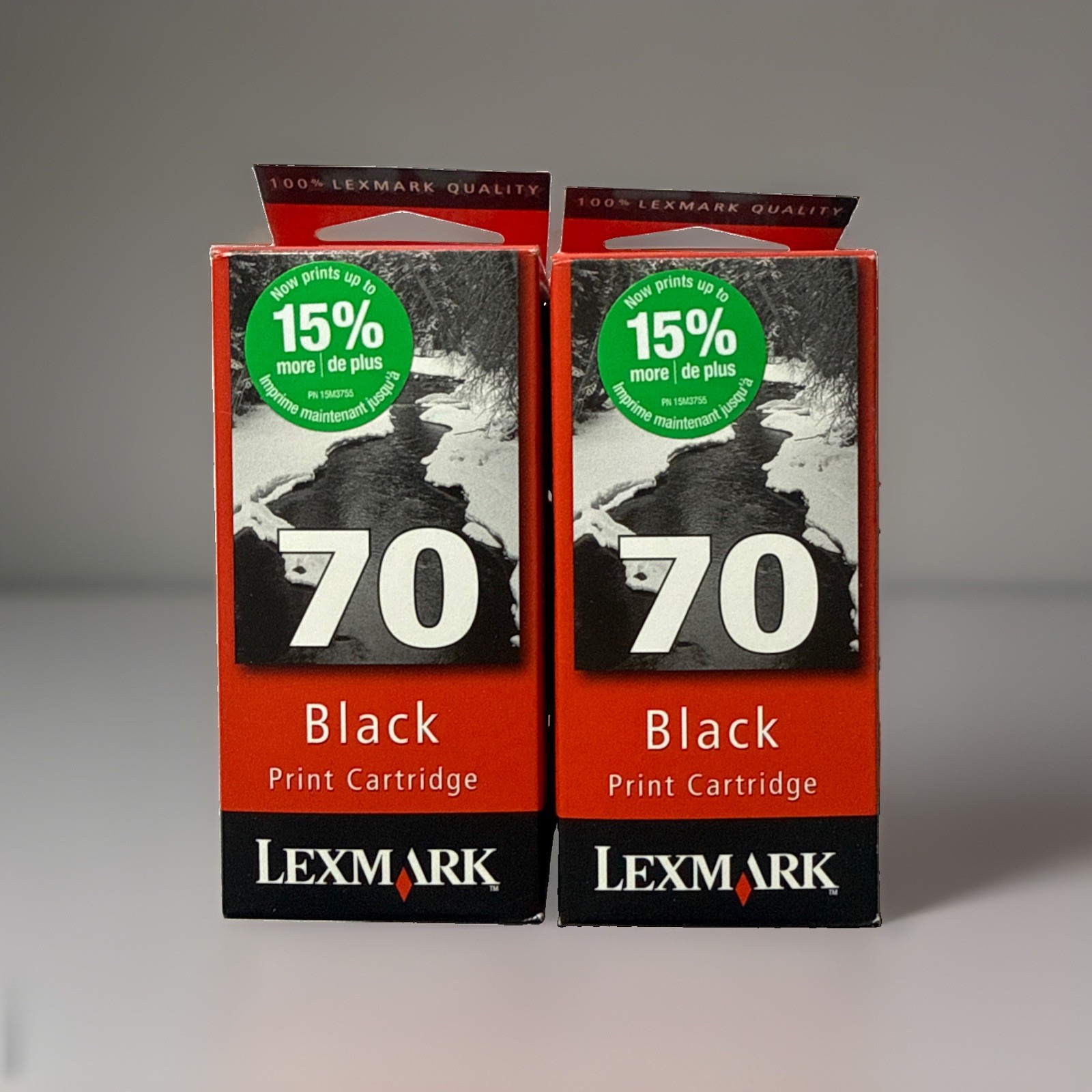 Lexmark 70 Black Printer Cartridges  2ct - New