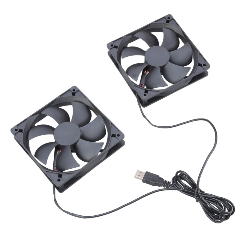 Energy Efficient 12025 5V USB Powered Bearing Cooling Fan 12cm for Various