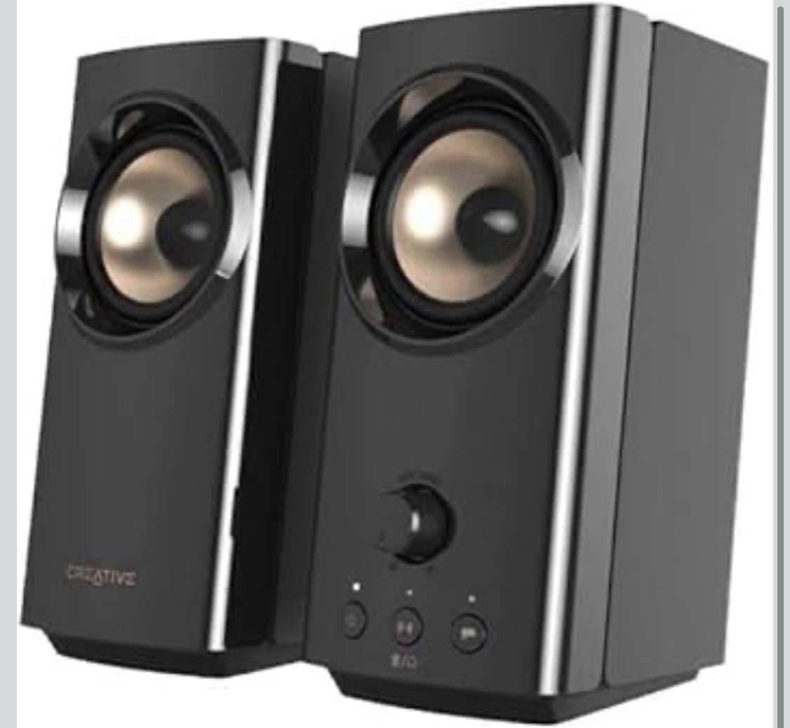 Creative T60 2.0 Bluetooth Speaker System - 30 W RMS - Black