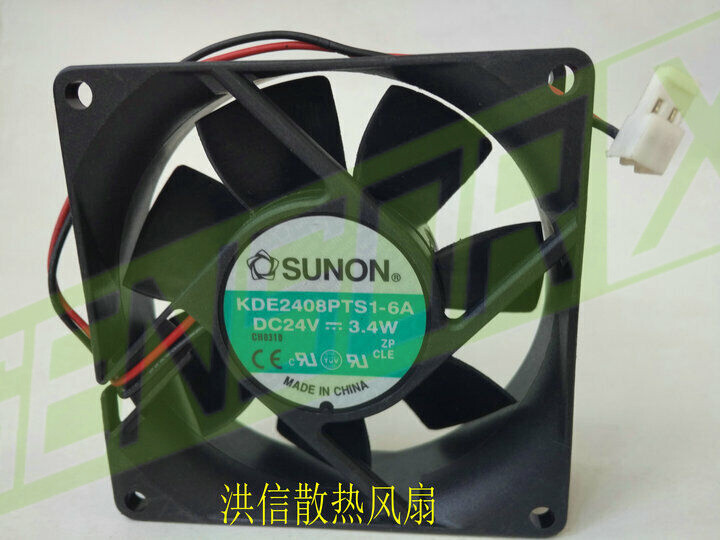 1PCS KDE2408PTS1-6A 24V 3.4W 80*80*25mm 2Pin