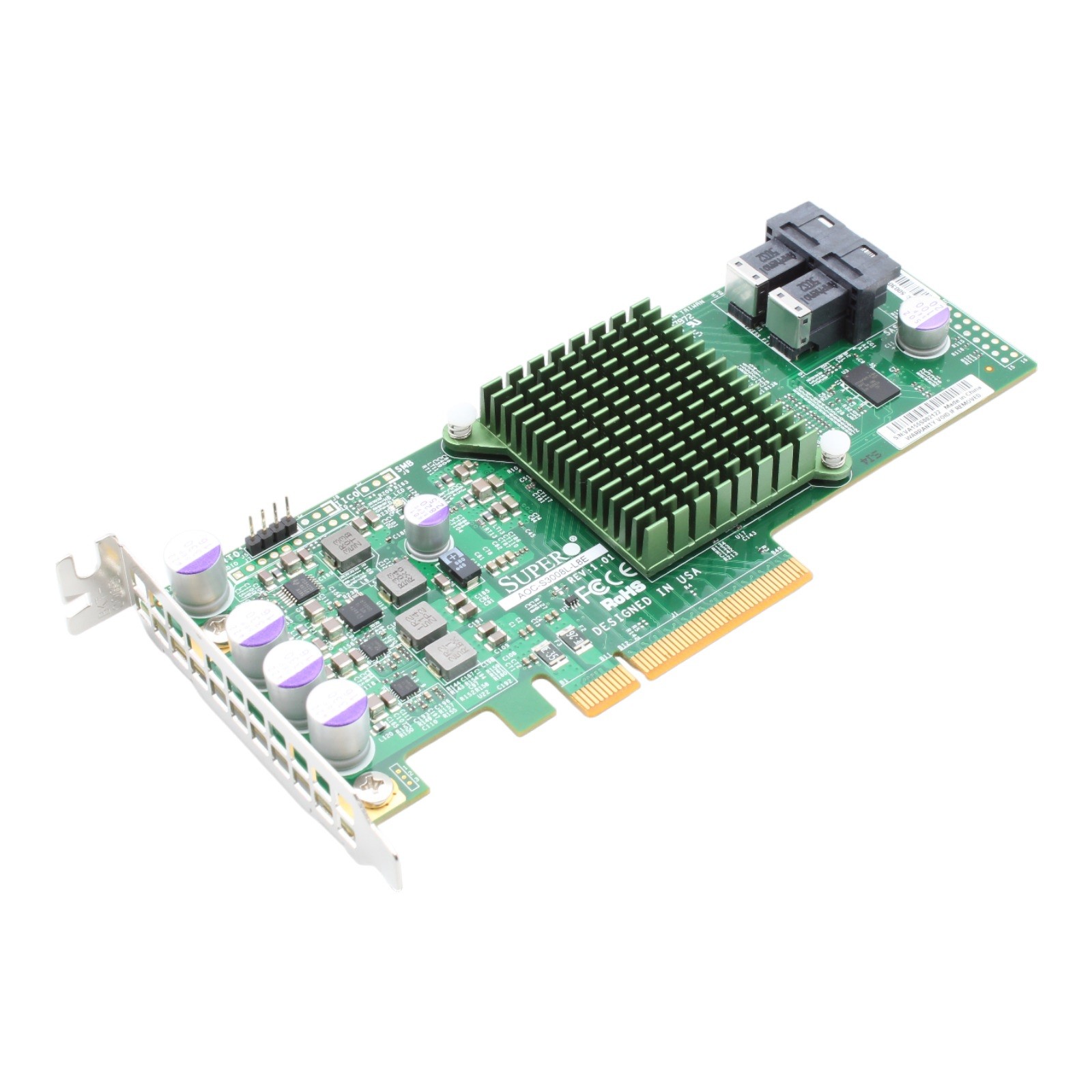 Supermicro AOC-S3008L-L8E SAS 12Gbps S-ATA PCIe 3.0 HBA Controller