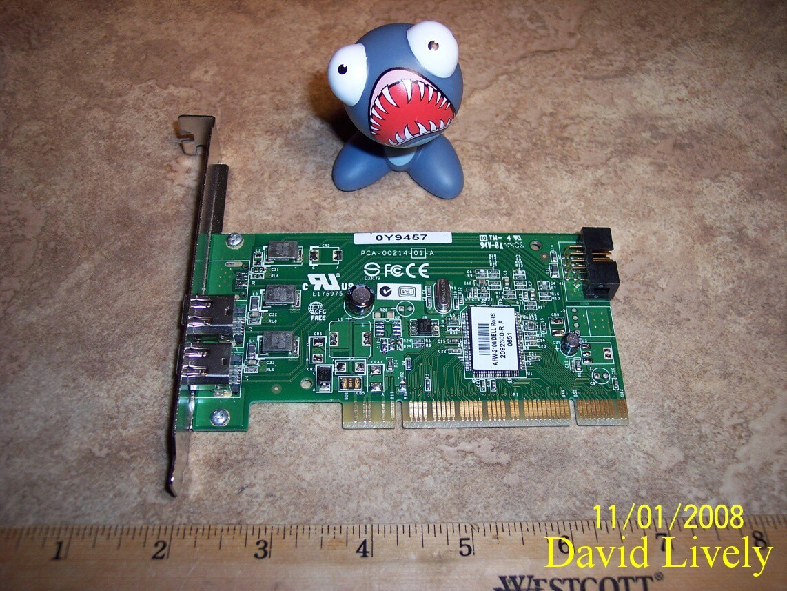 2x Lot Dell Y9457 Adaptec 2Port Firewire Card Boards IEEE1394 CN-0Y9457