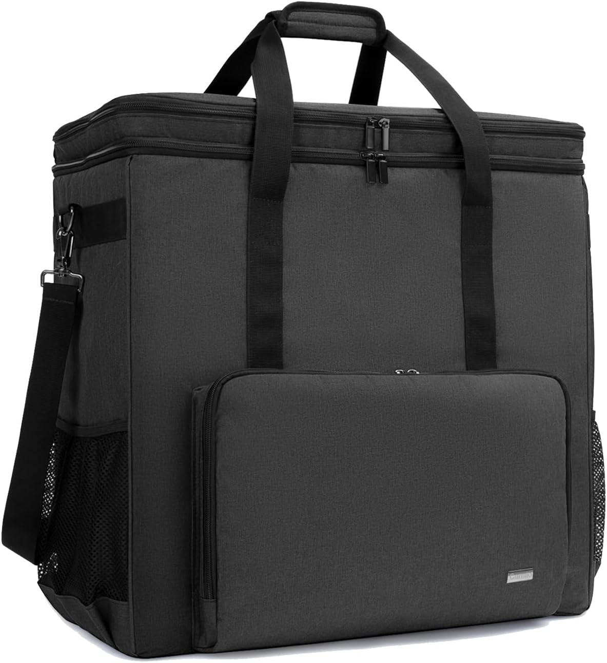 CURMIO Double-Layer PC Carrying Case, Desktop Computer Travel Type 2, Black 