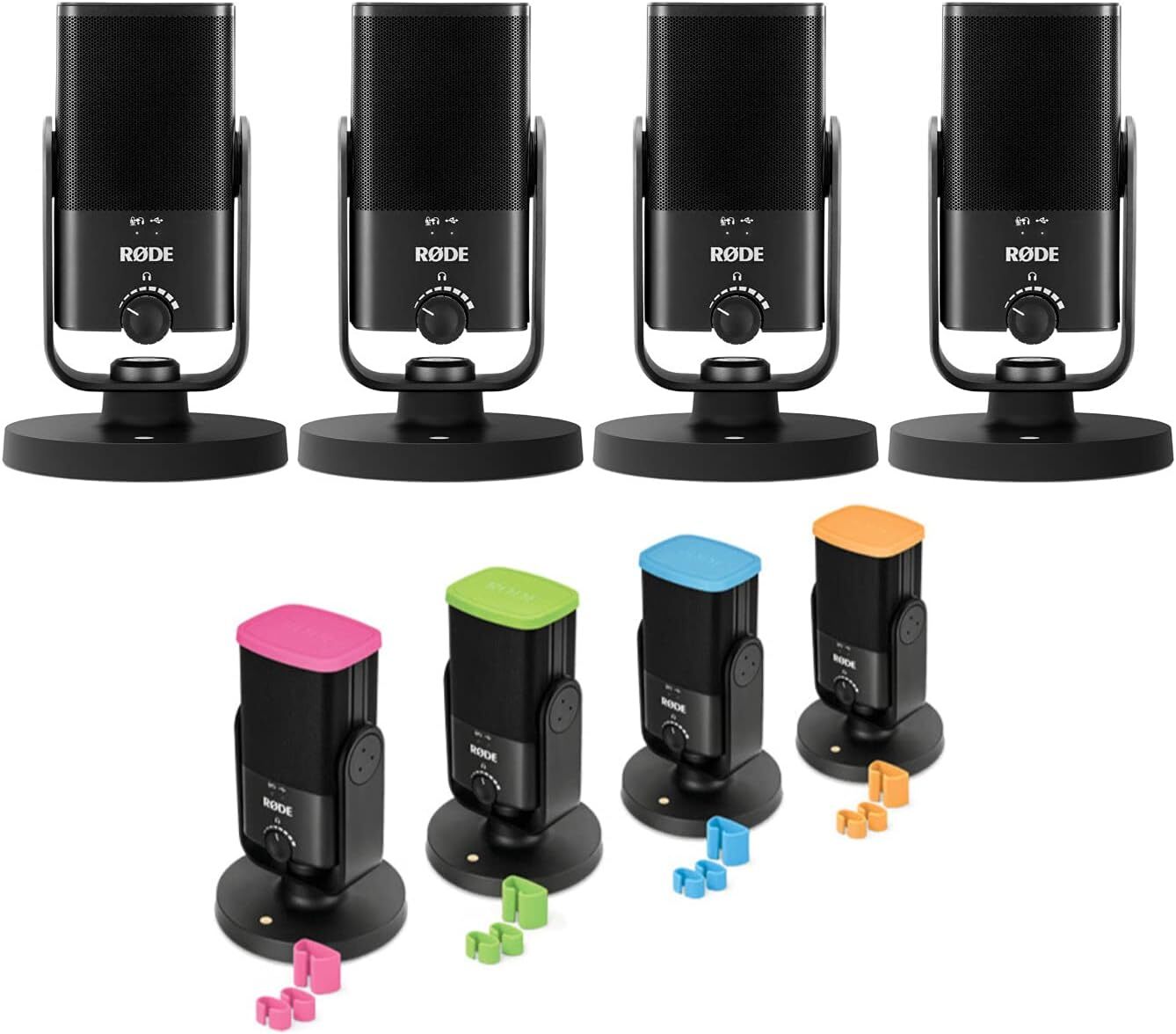 Rode NT-USB Mini USB Microphone Four-Pack Bundle with Rode Colors (4-pack)