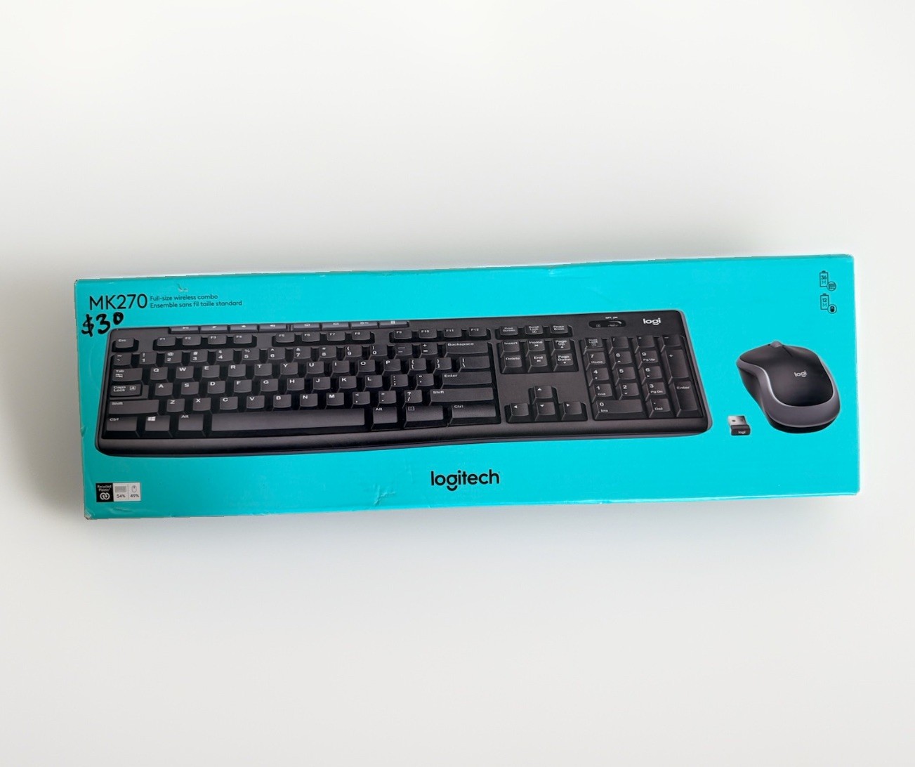 NEW in Box Logitech MK270 Wireless Keyboard and Mouse Combo 920-008813