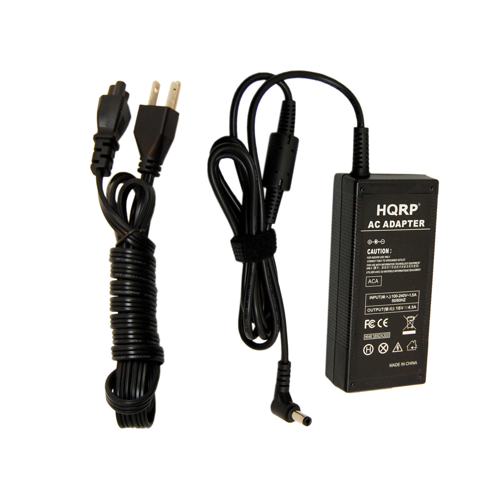 HQRP Adaptador de corriente para Panasonic CF-AA1623AM9, CF-AA1623M, CF-AA1633AM