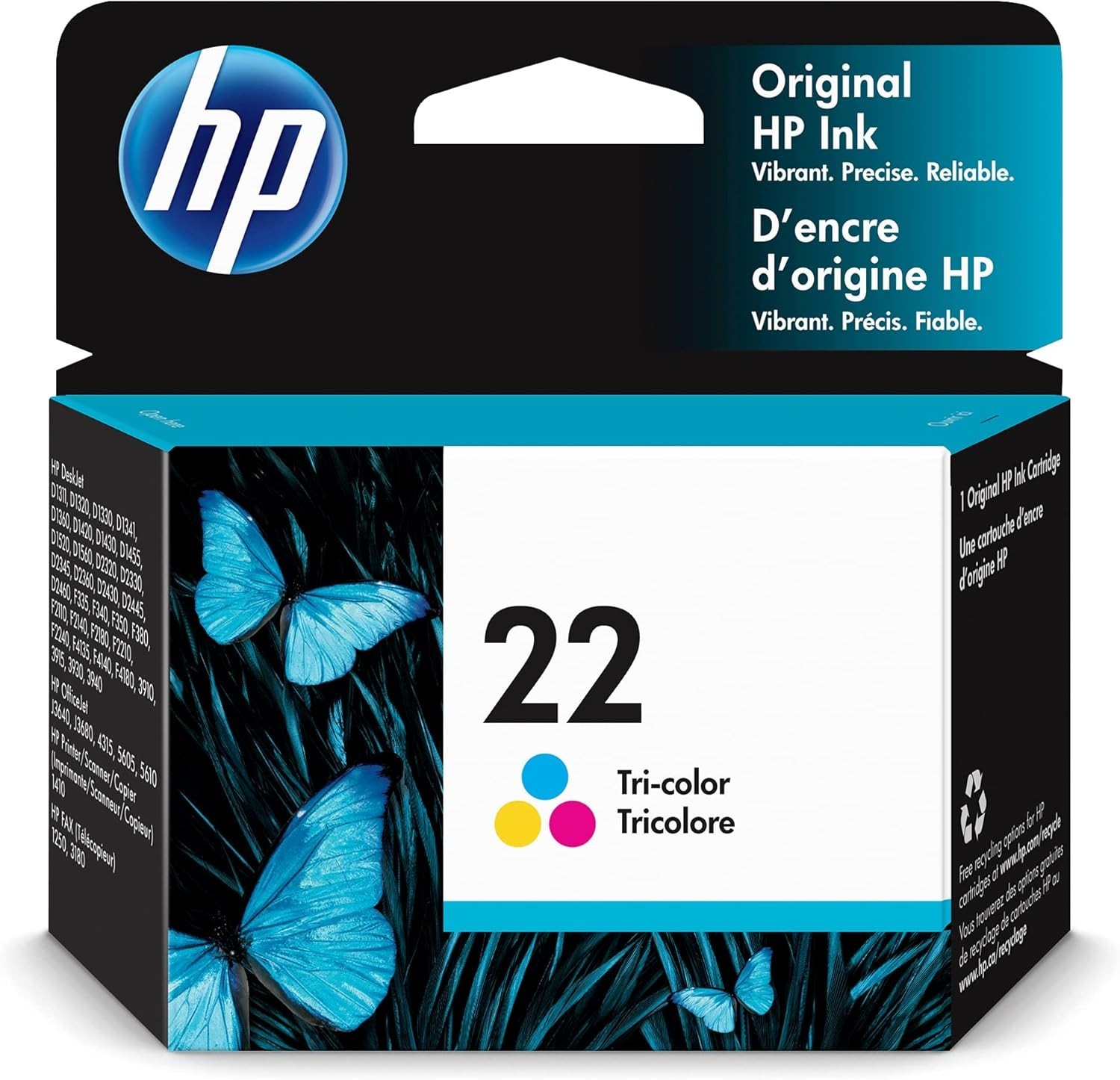 HP 22 Tri-Color Ink Cartridges C9352AN MINT BOXES Genuine (Brand NEW)