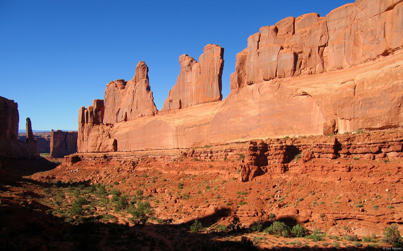 Landscape desert nature rock formation arches national Custom Gaming Mat Desk