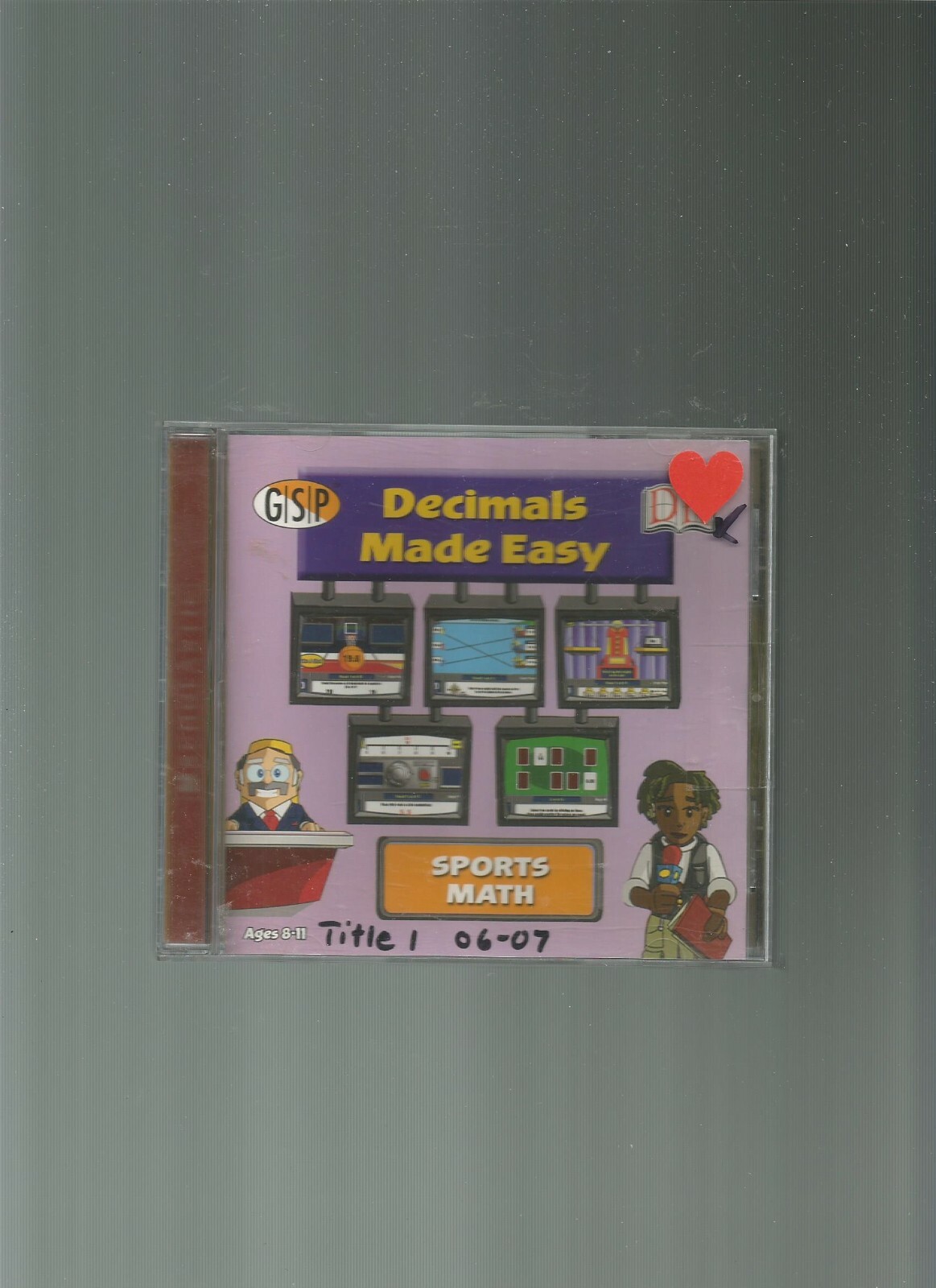 Sports Math: Decimals Made Easy (Ages 8-11) (Win/Mac), VG