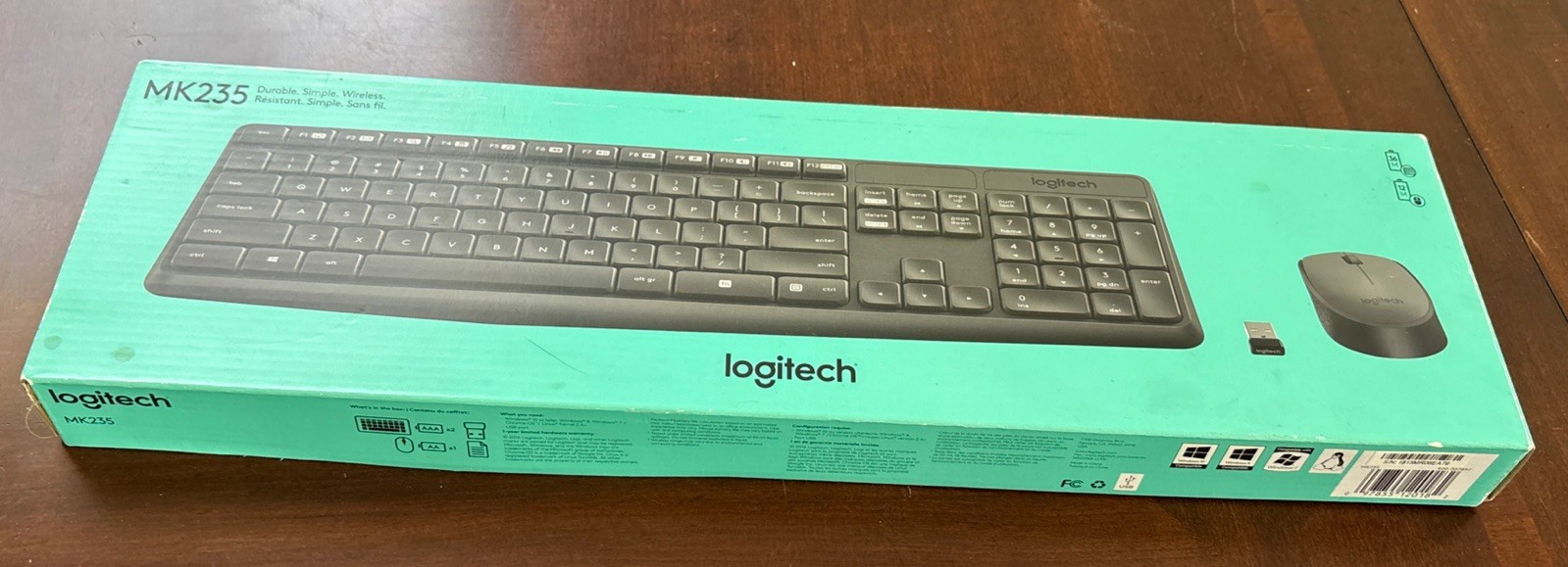 Logitech MK235 Wireless Keyboard and Mouse Combo for PC/MAC 2.4 GHz (920-007897)