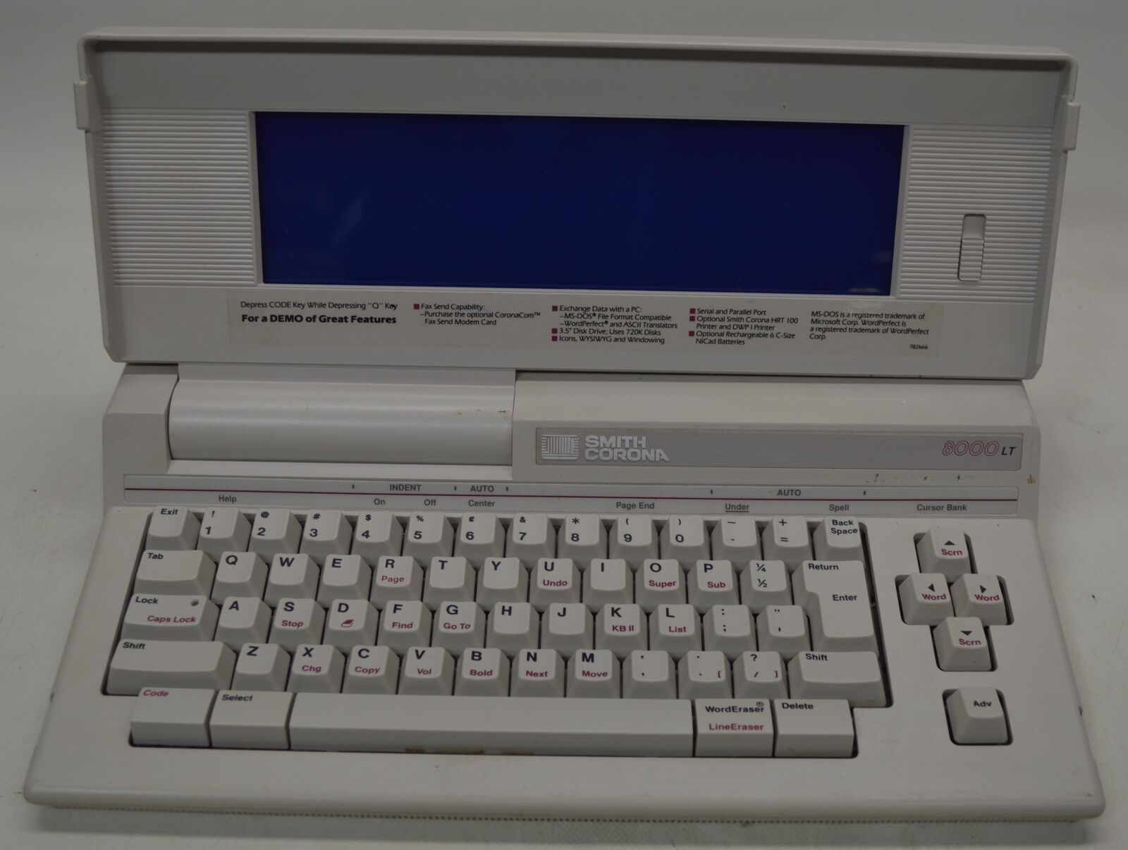 Vintage Smith Corona 8000LT Word Processor