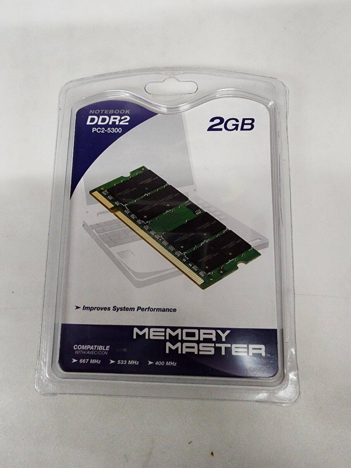 Memory Master 4GB 2 x 2 GB Kit DDR2 PC2-5300 Notebook RAM Memory New Sealed
