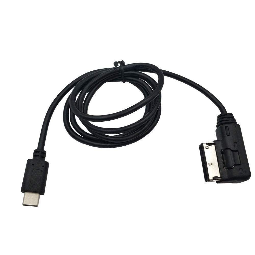 100cm USB 3.1 Type-C To Media In AMI MDI Charger Cable For VW AUDI Q5 Q7 Macbook
