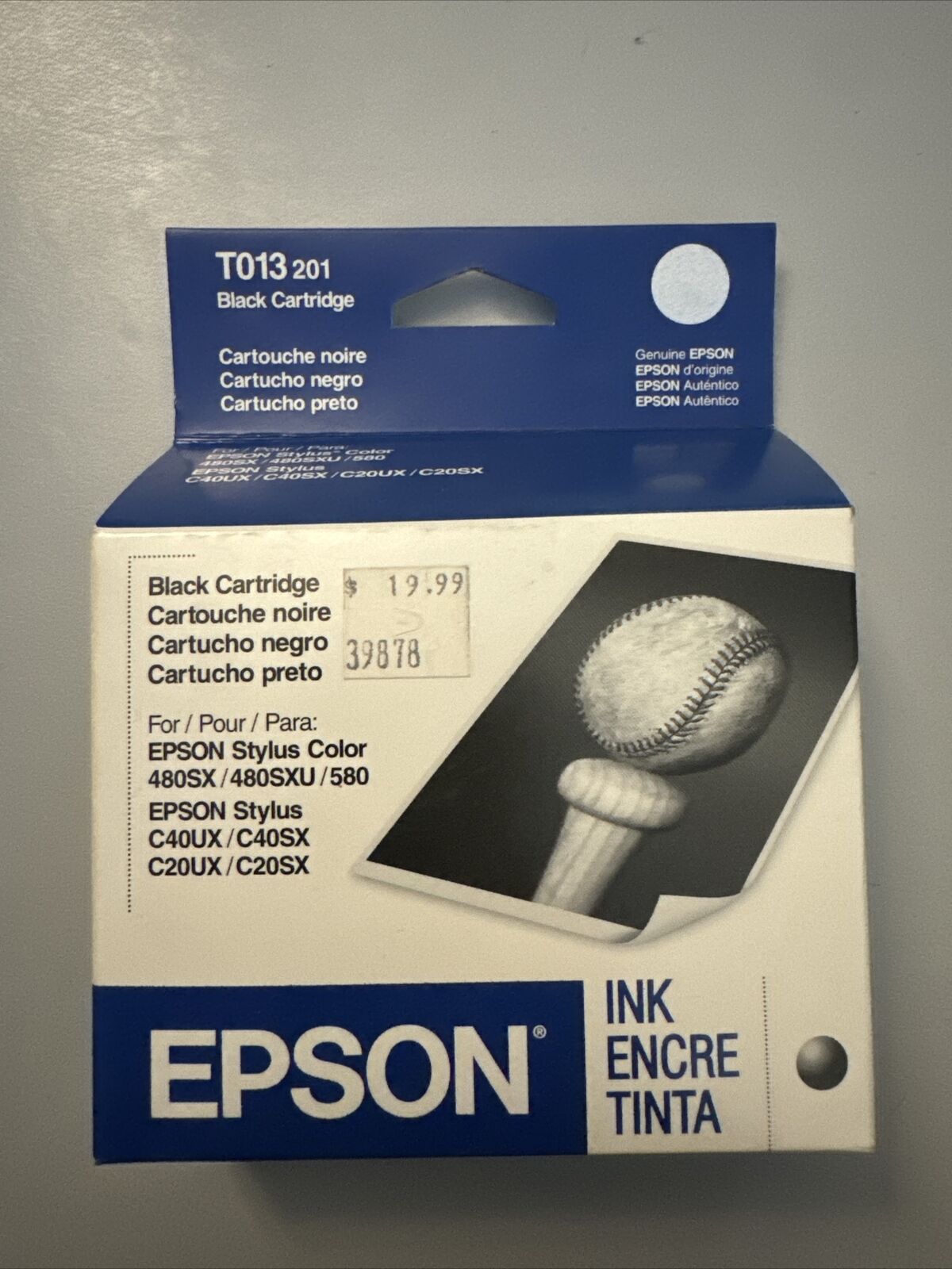 Epson T013 201 Genuine Black Ink Cartridge Expired