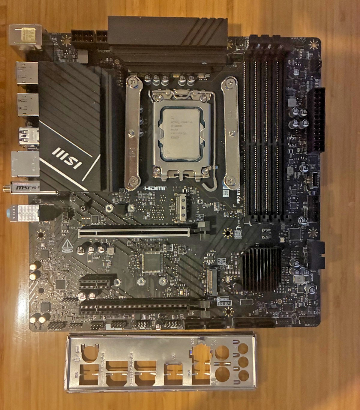 PRO B760M-A WIFI DDR4 Motherboard + Intel Core i9-12900K