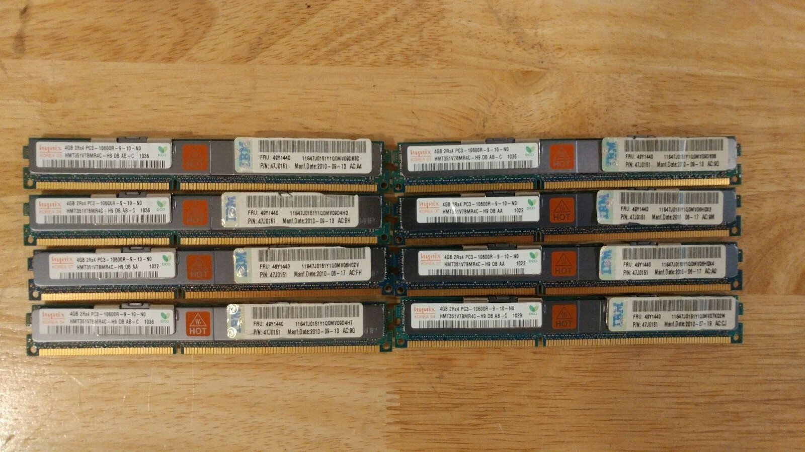 Apple Mac Pro 2009 2010 2012 MEMORY 5,1 Upgrade Kit 32GB (8X 4GB) DDR3 1333 MHz