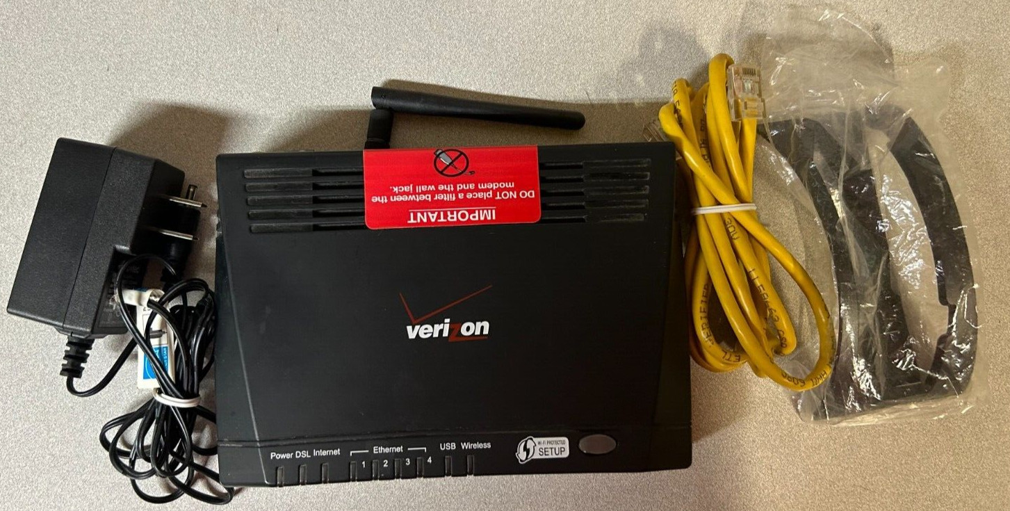 Actiontec Verizon GT704WGB Wireless High Speed Modem DSL INTERNET