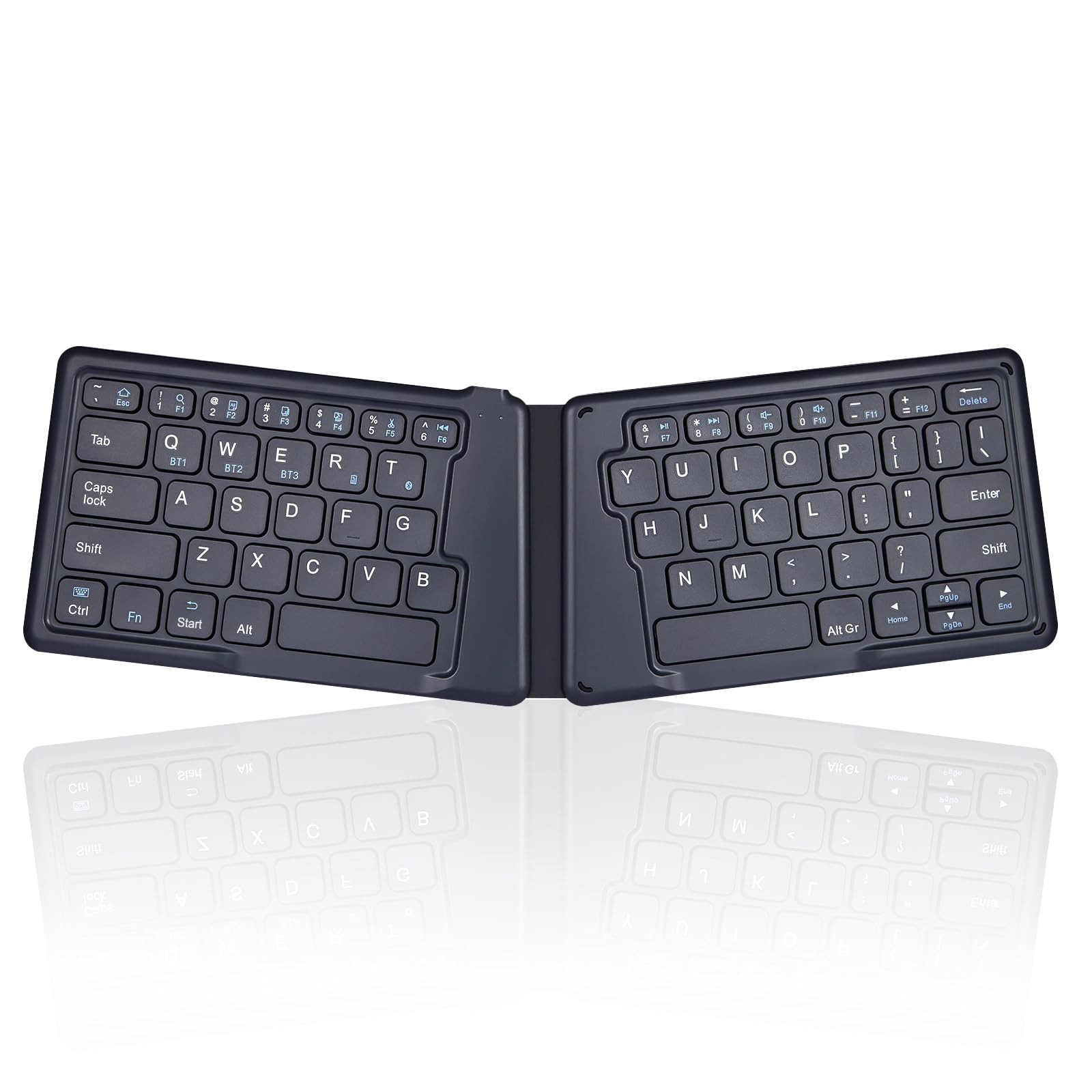 PERIBOARD-805E US Wireless Foldable Ergonomic Bluetooth Keyboard Ultra-Thin X