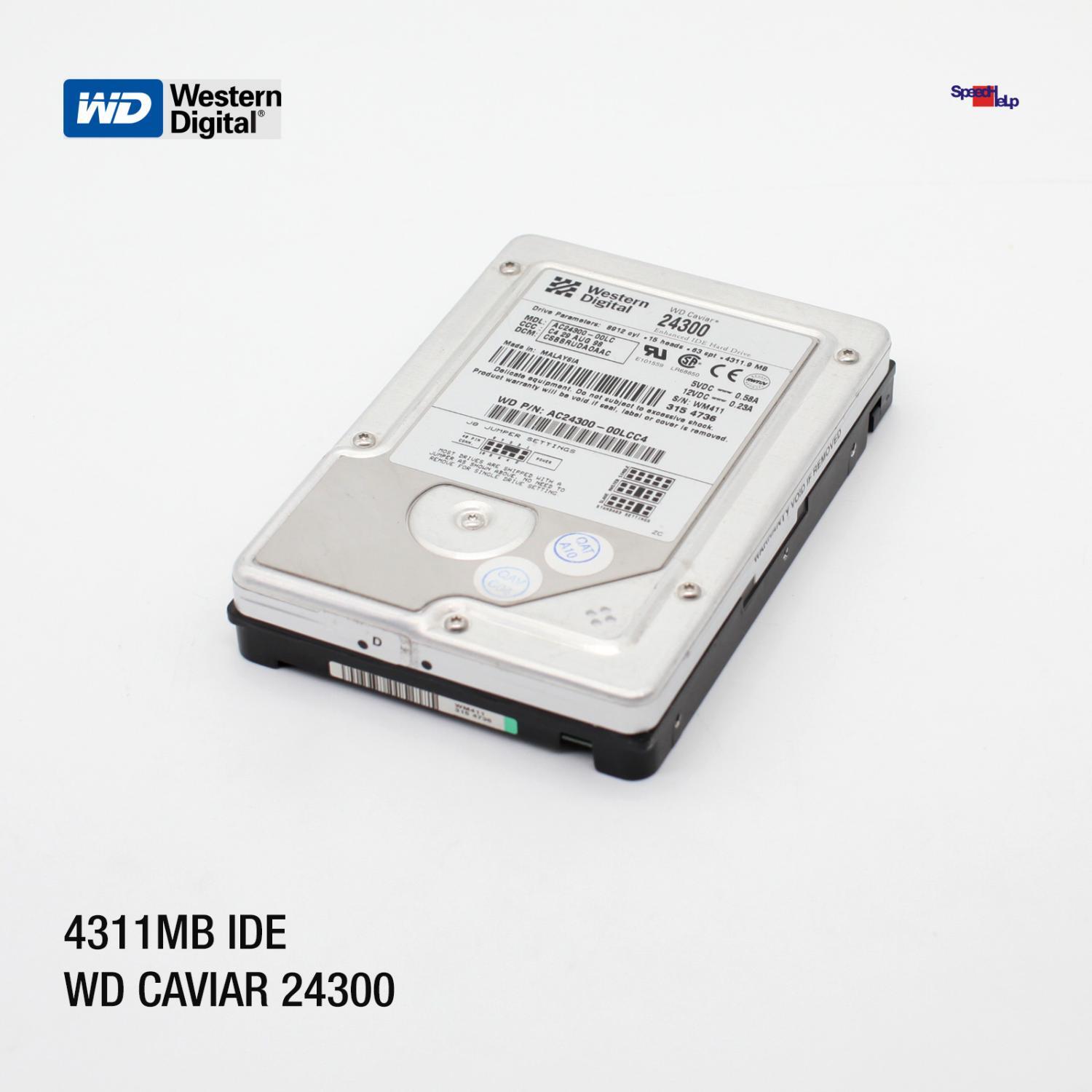 IDE ATA HDD Western Digital WD Caviar AC24300-00LCC4 4.3GB Hard Drive