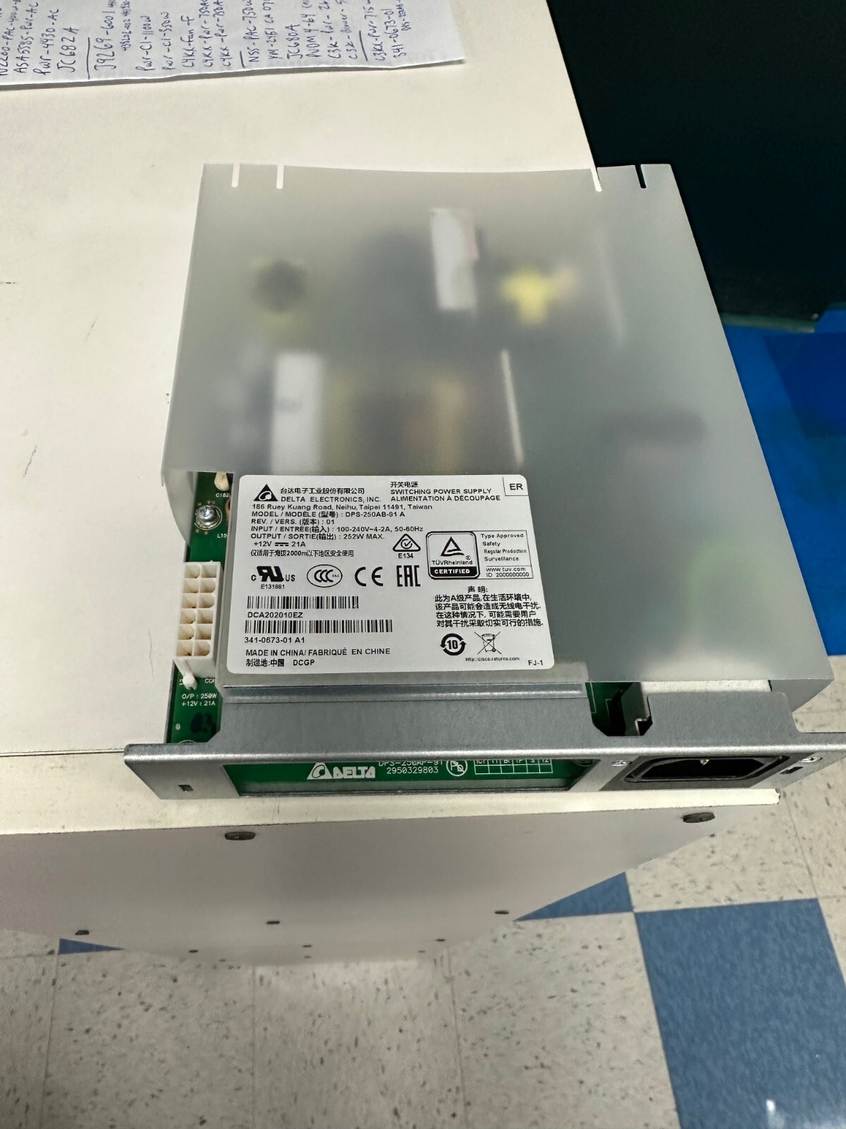 341-0673-01   ISR4331 POWER SUPPLY  DPS-250AB-91