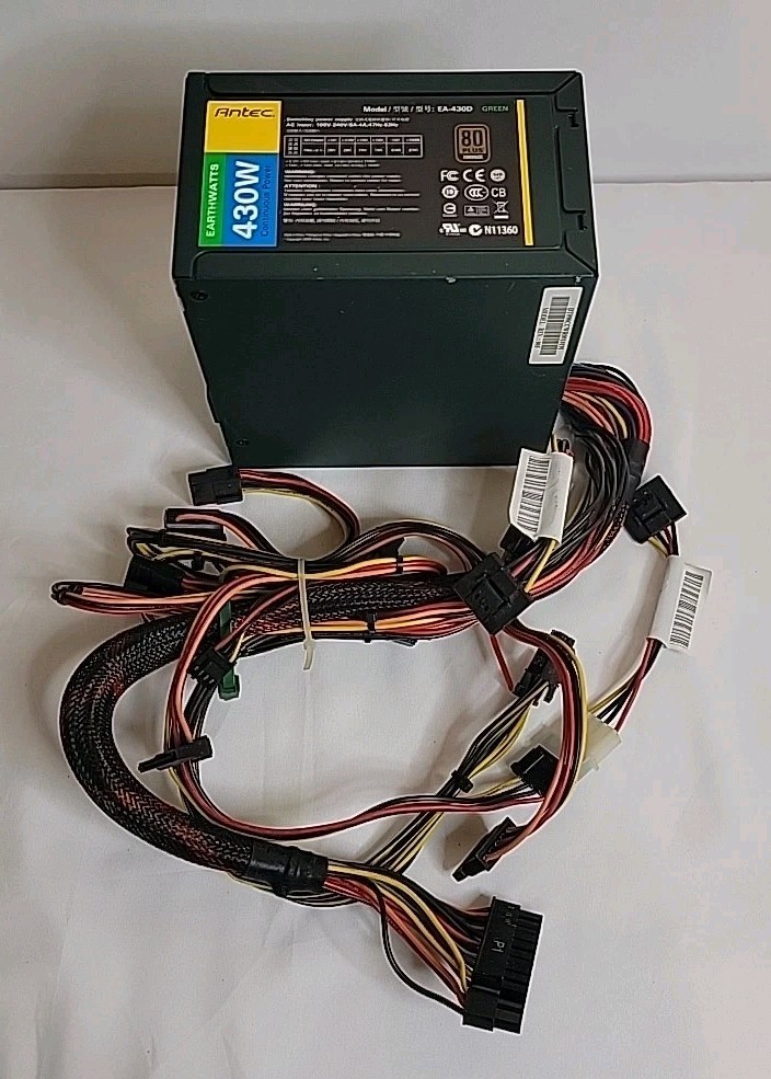 Antec Model EA-430D, Switching Power Supply, 440W Continuous Power, UNTESTED