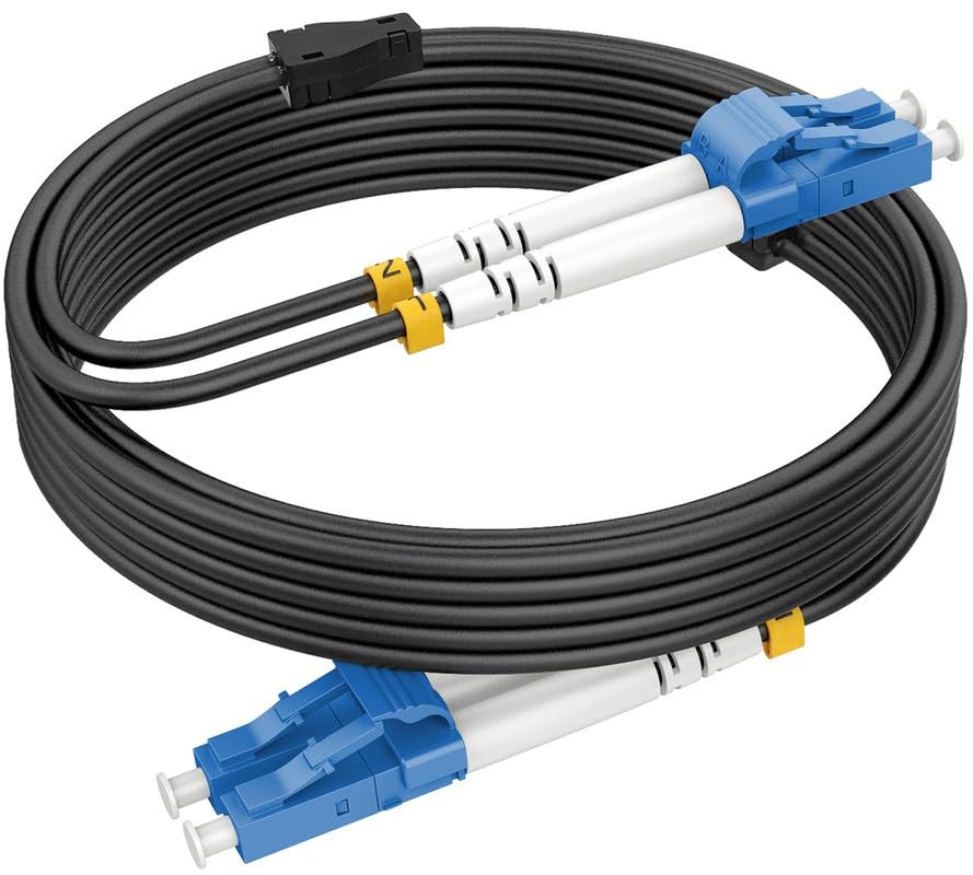 -Os2 LC to LC Single Mode Fiber Patch Cable Armored, 300Ft/92M | Outdoor SMF Fib