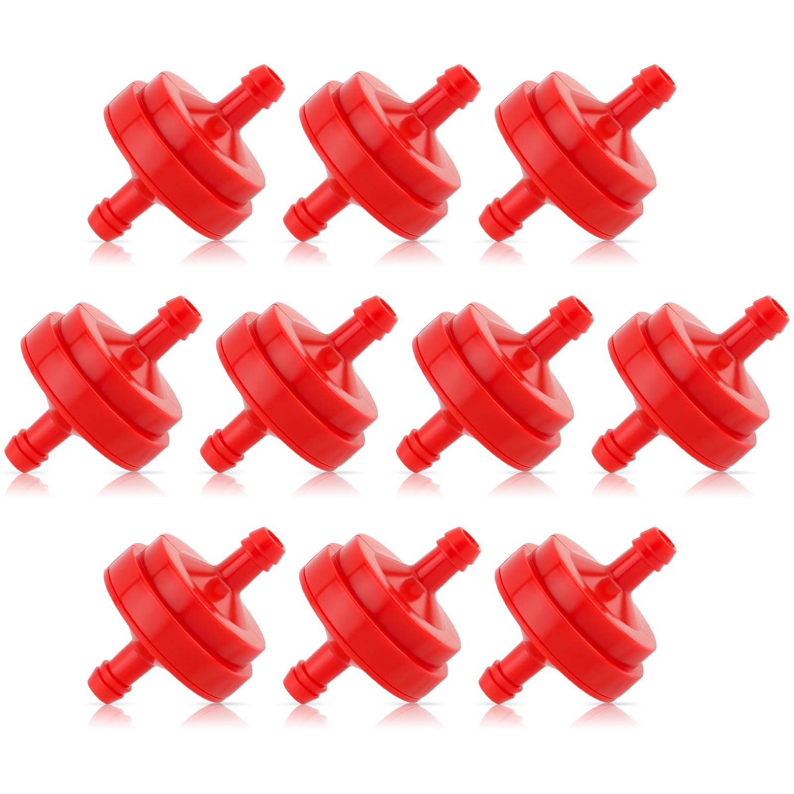 10 Pack Lawn Mower 1/4 Inch Inline Gas Fuel Filter for 298090 298090S for Joh...