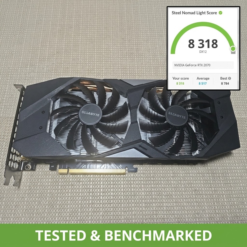 Gigabyte GeForce RTX 2070 8GB GDDR6 Graphics Card GPU - TESTED / BENCHMARKED