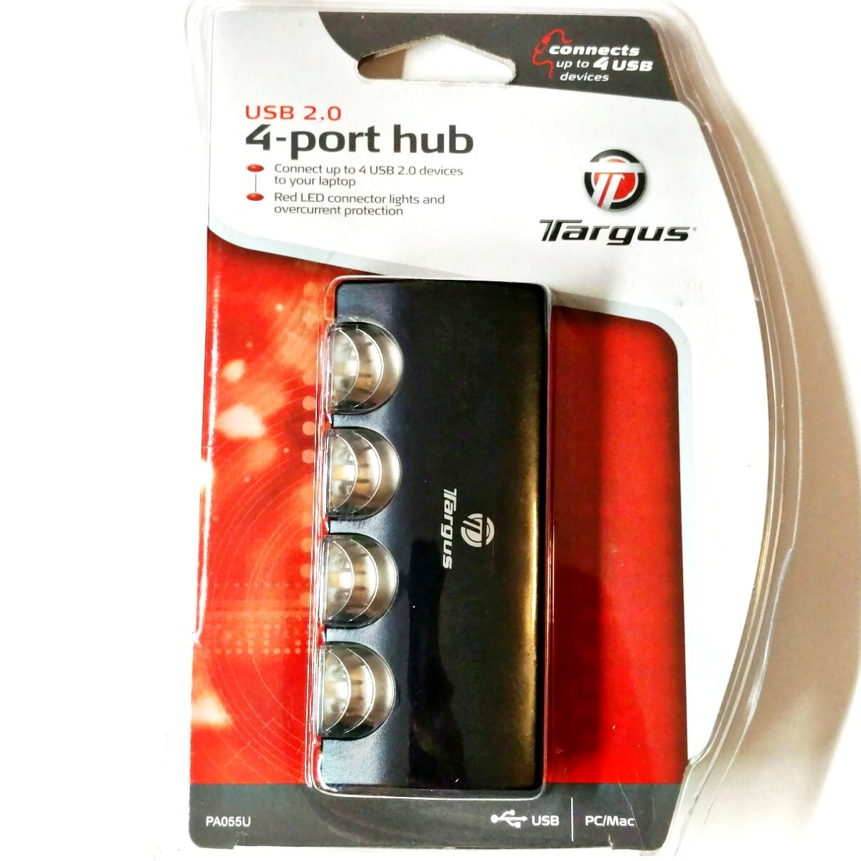 Targus PA055U USB 2.0 High-Speed Hub 4-port Overcurrent protection
