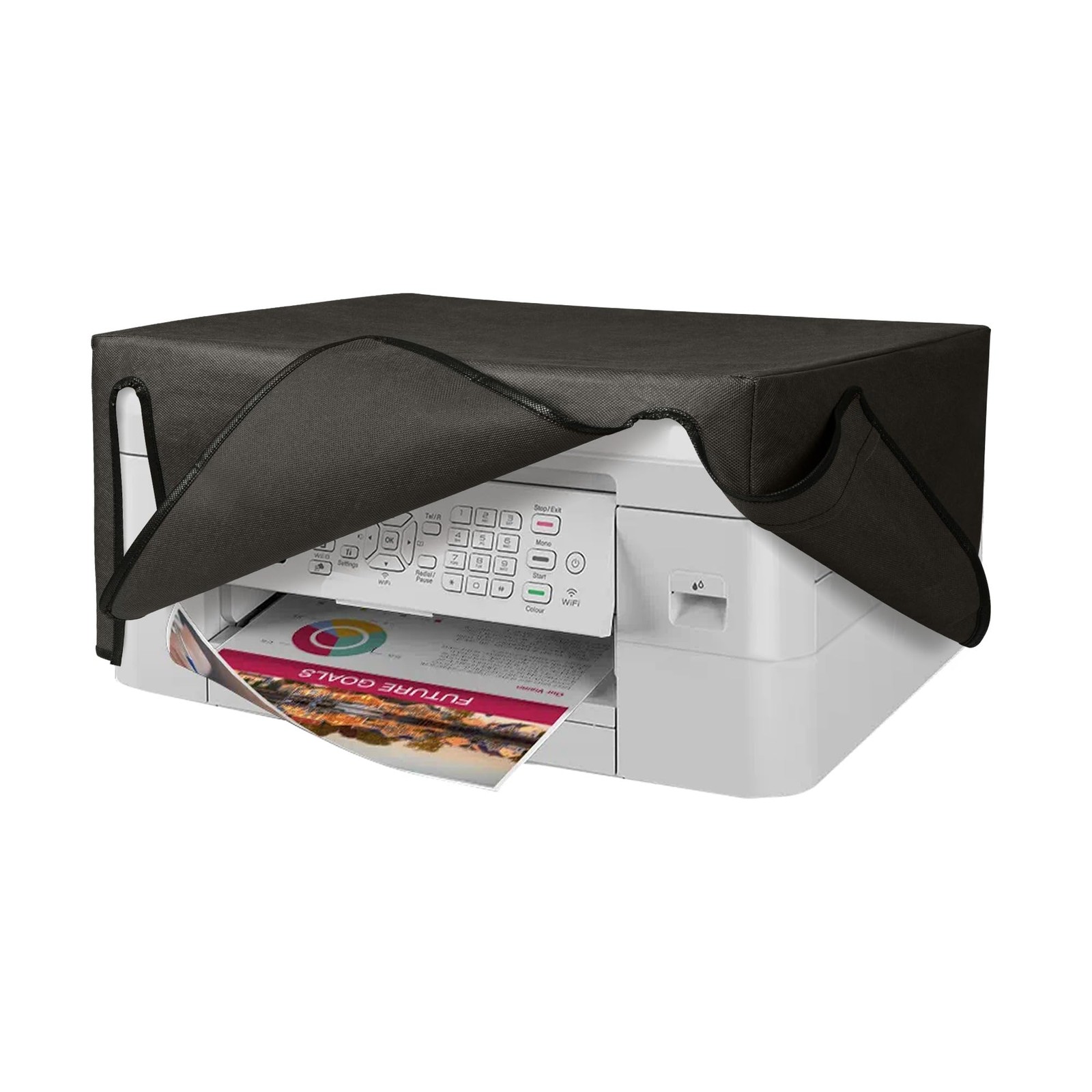 kwmobile Dust Cover Compatible with Brother MFC-J1010DW - Printer dark grey 