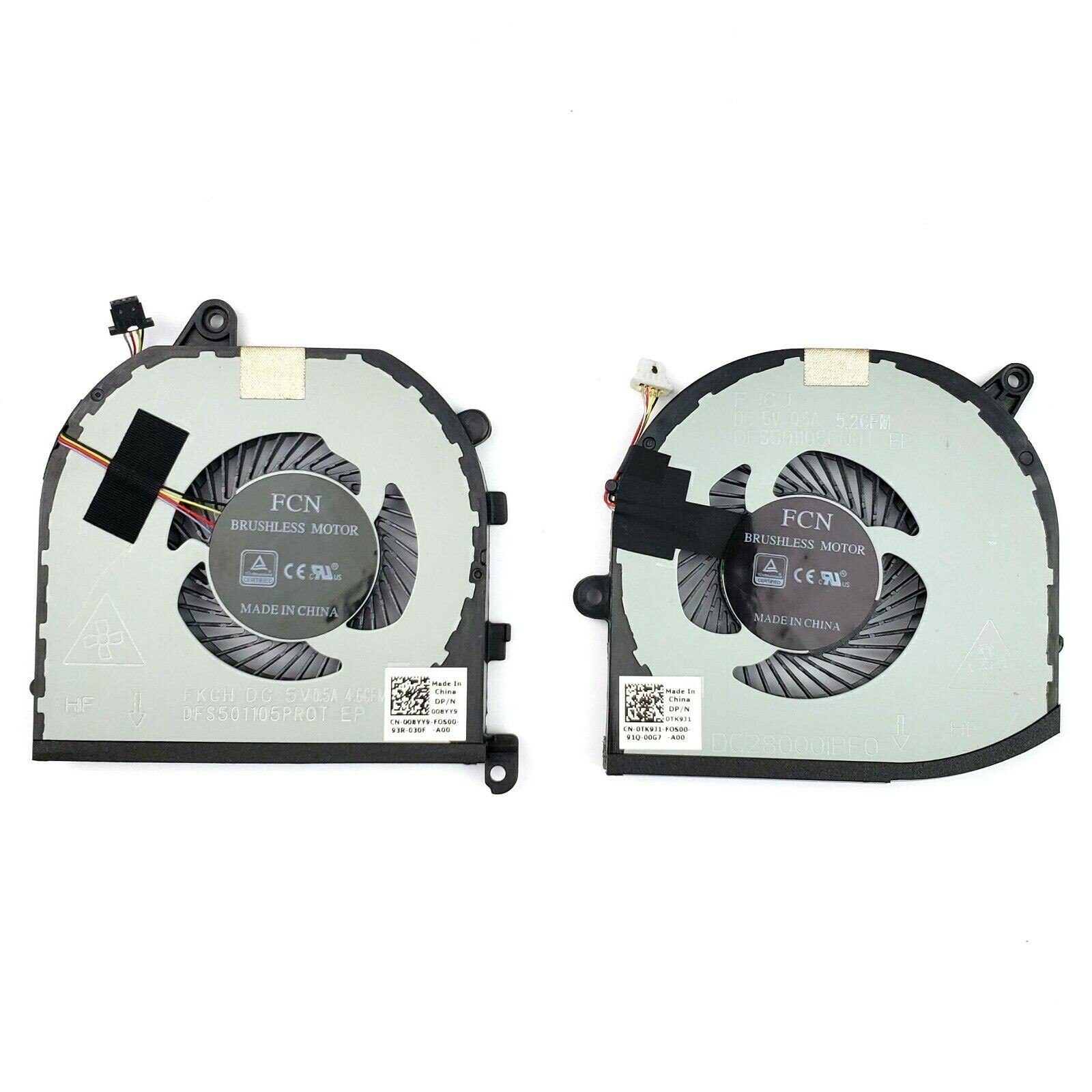 Genuine OEM Dell XPS 15 9570 7590 Precision 5530 P56F002 CPU+GPU Cooling Fan