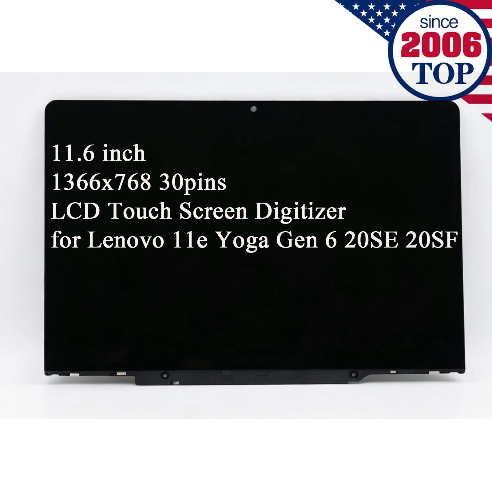 New 11.6" LCD Touch Screen Digitizer Glass for Lenovo 11e Yoga Gen 6 20SE 20SF