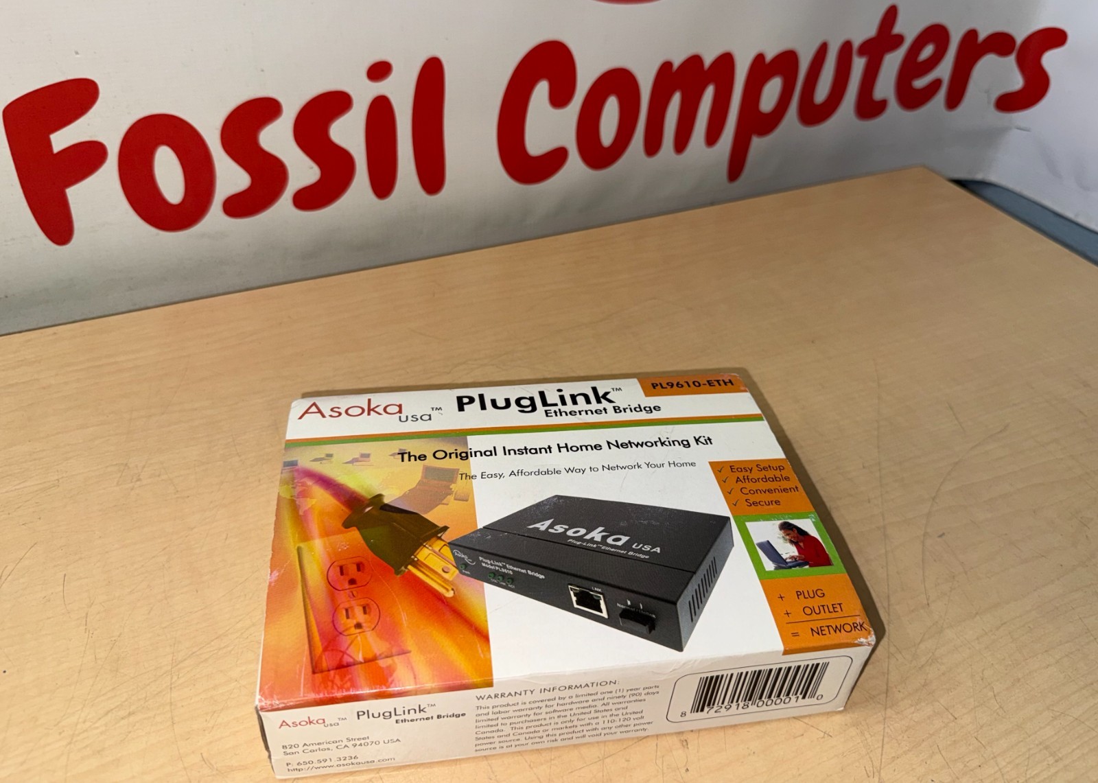 Asoka Plug Link Ethernet Bridge Home Networking Kit PL9610-ETH