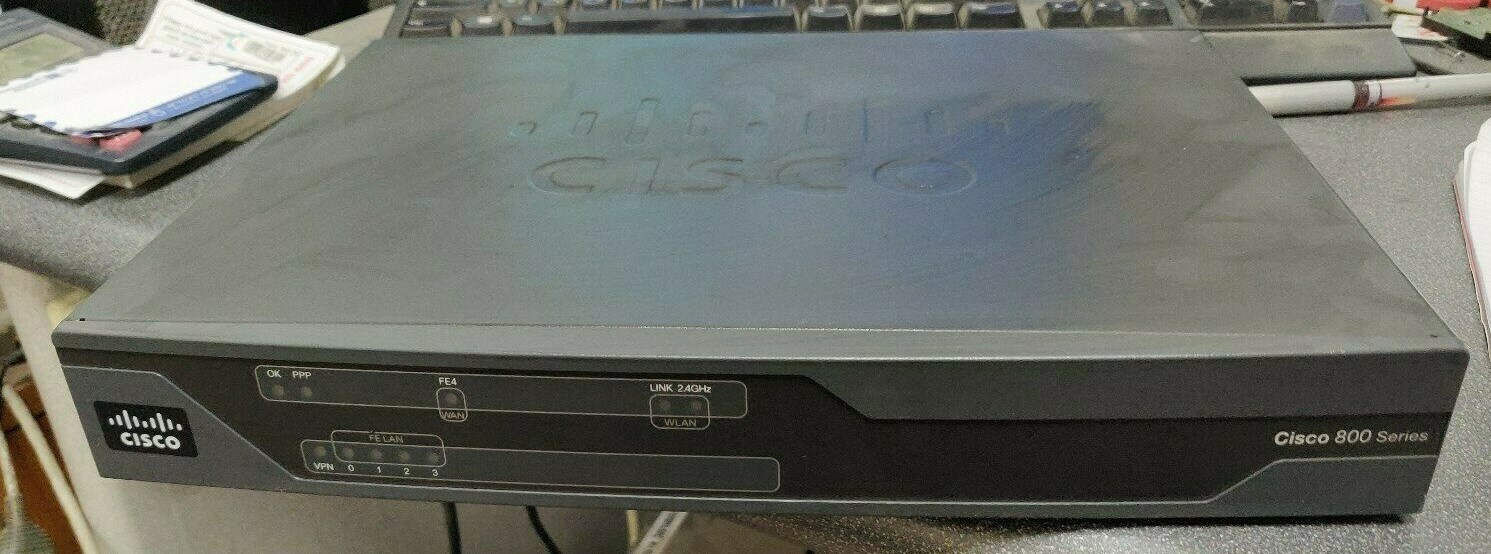 Cisco CISCO861-K9 V02 Intergrated Service Ethernet Security Router - No P.A.