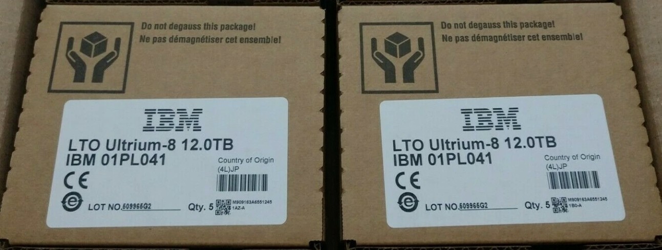 10 PACK of 01PL041 IBM LTO8 Data Tape Cartridges Ultrium-8  LTO-8