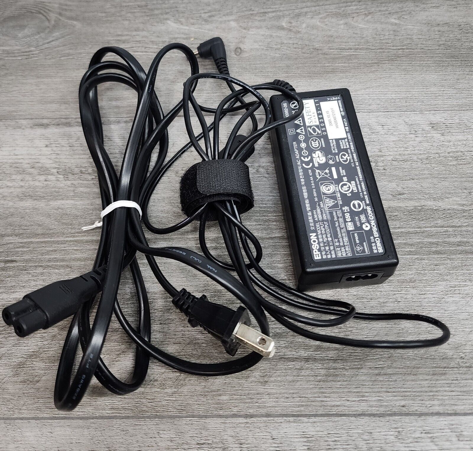 Genuine Epson A361H AC Adapter w/Power Cord for PictureMate Printers OEM