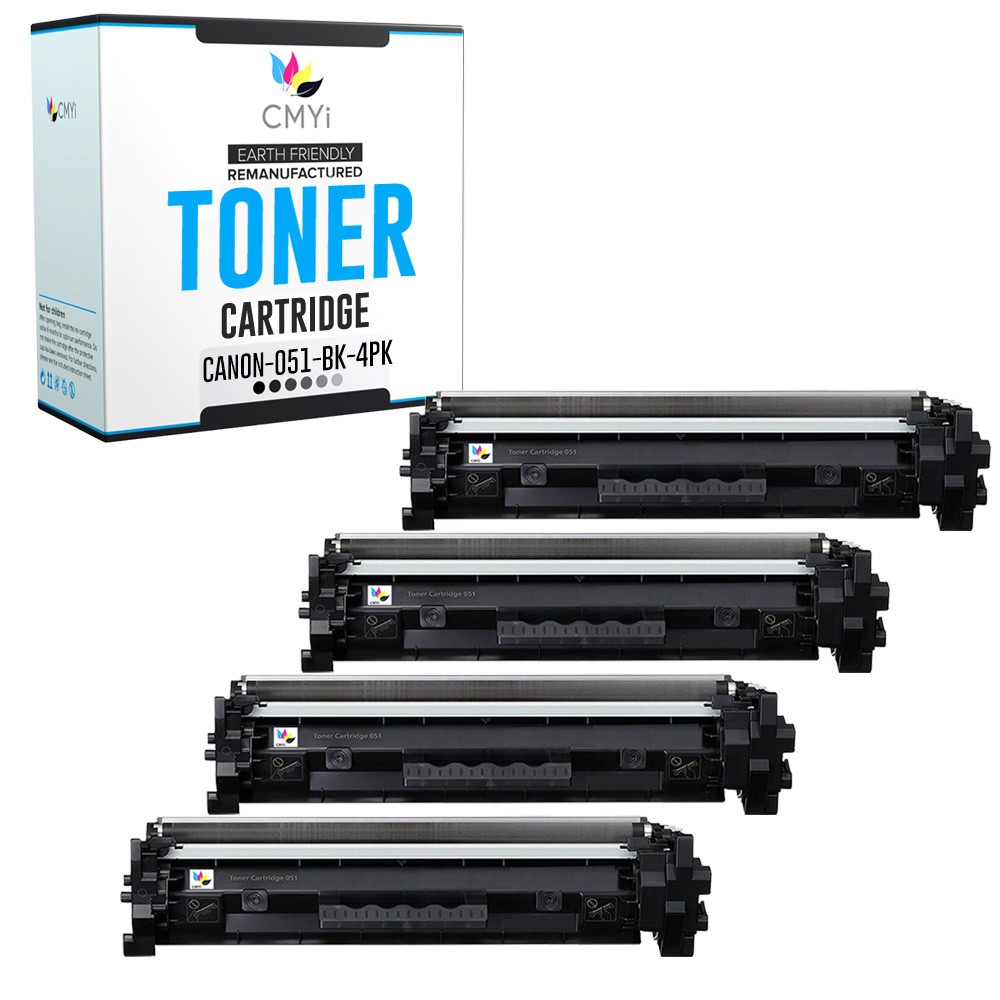 4PK CMYi Replacement 051 Toner Cartridges for Canon imageCLASS MF269dw LBP162dw