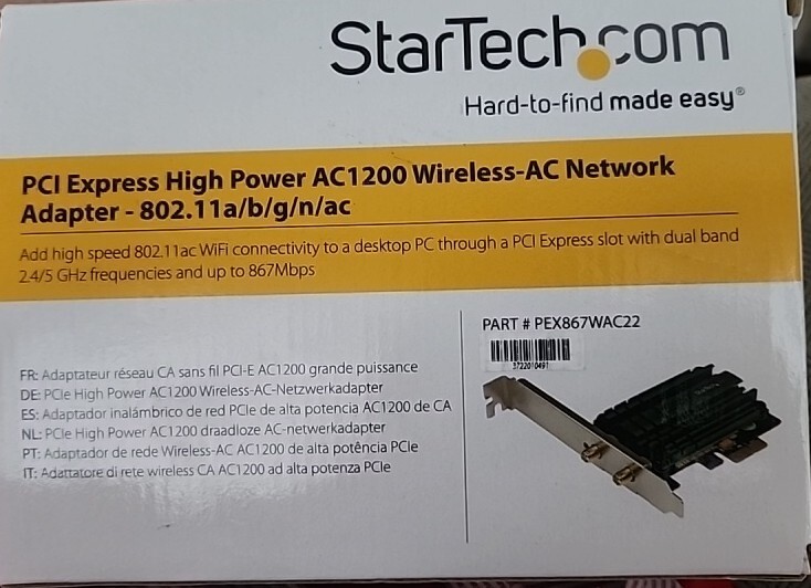 StarTech AC1200 PCI Express High Power Network Adapter Complete