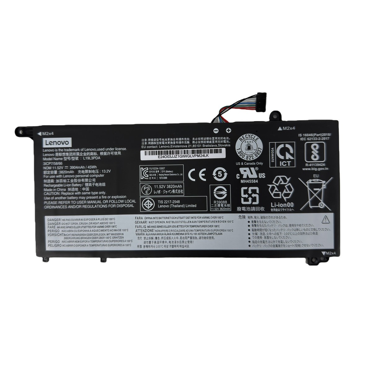 NEW OEM 45WH Genuine L19C3PDA L19L3PDA Battery For Lenovo ThinkBook 14/15 G2 G3