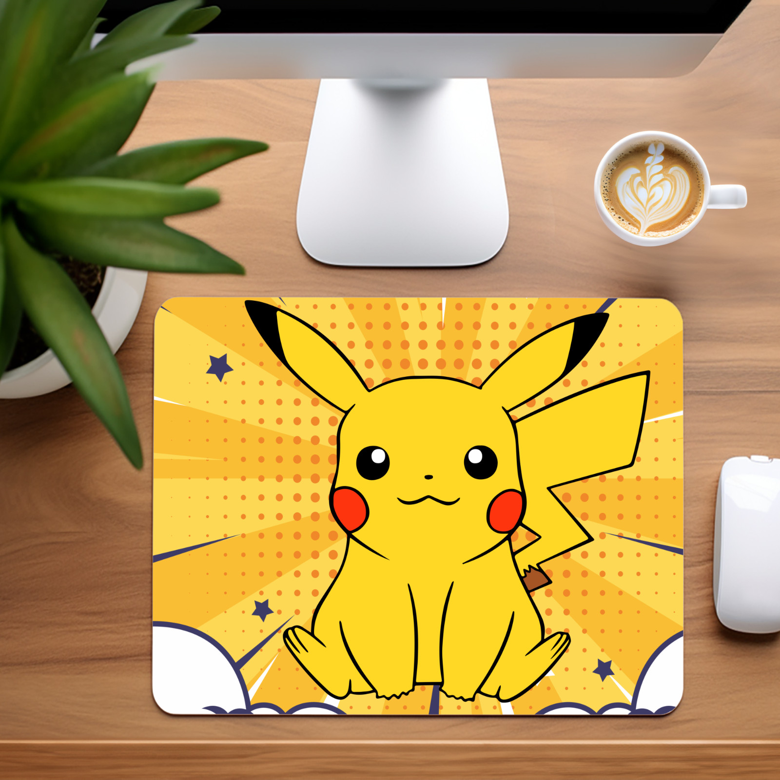 Pokémon Pickachu Inspired Custom Mouse Pad