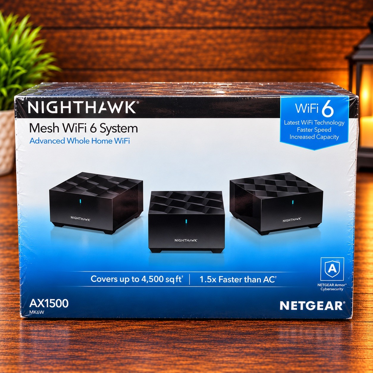 NEW SEALED Netgear Nighthawk Whole Home Mesh WiFi 6 Router System MK6W AX1500