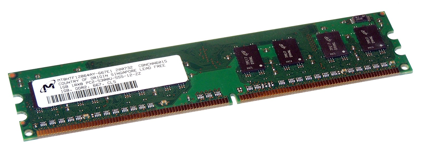 MT8HTF12864AY-667E1 Micron Technology, Inc. Micron MT8HTF12864AY-667E1 DDR2 1GB