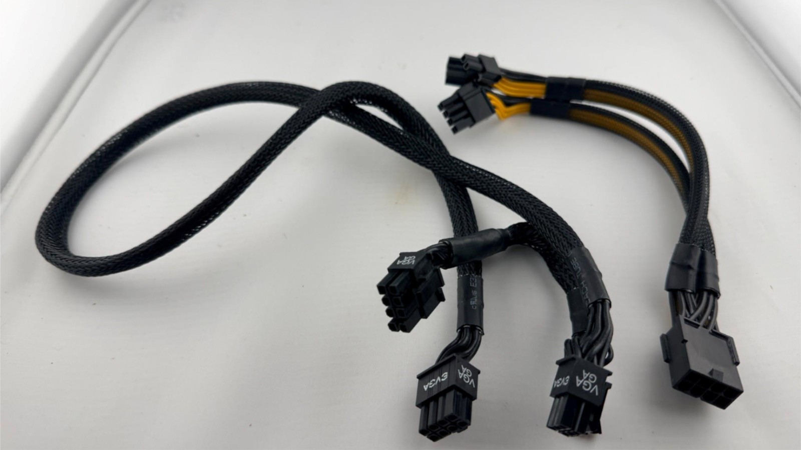 EVGA SuperNOVA VGA GPU Power Cable + 8-Pin to Dual 8-Pin Splitter OEM Lot