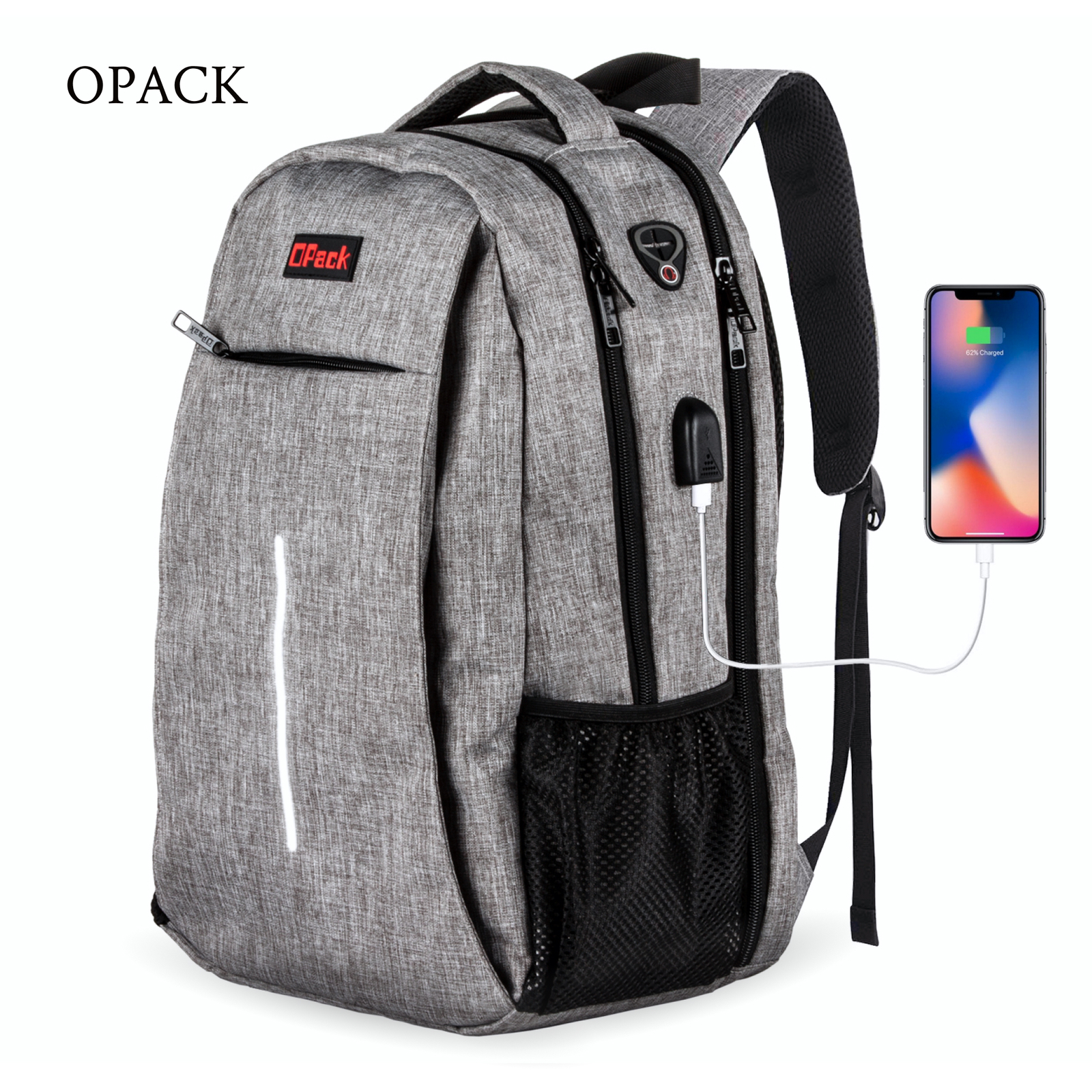 40L Large Laptop Backpack Waterproof Hiking Backpack School Bag Anti-theft Bag