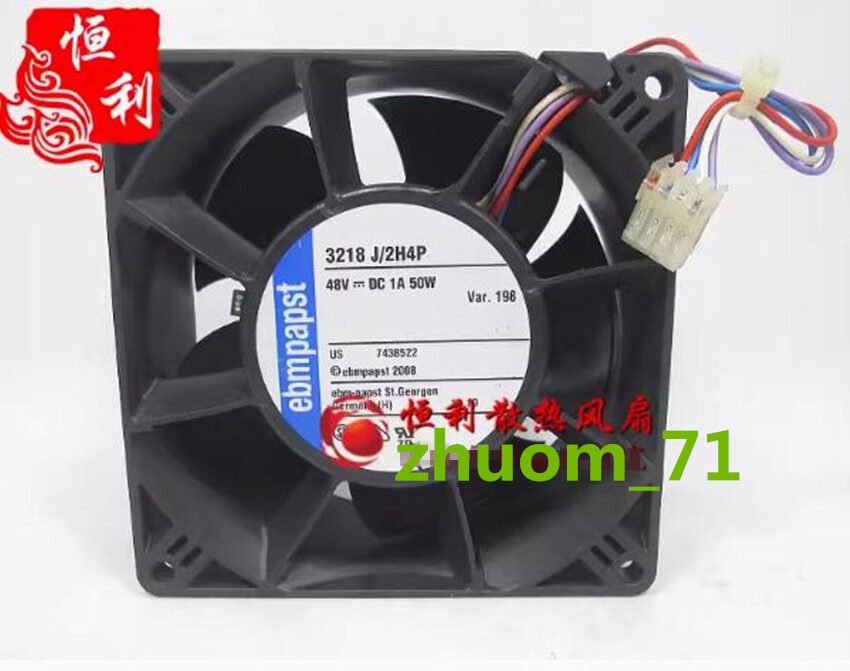 1PC EBMPAPST 3218J/2H4P 48V 1A 50W 9cm 9038 high air cooling fan
