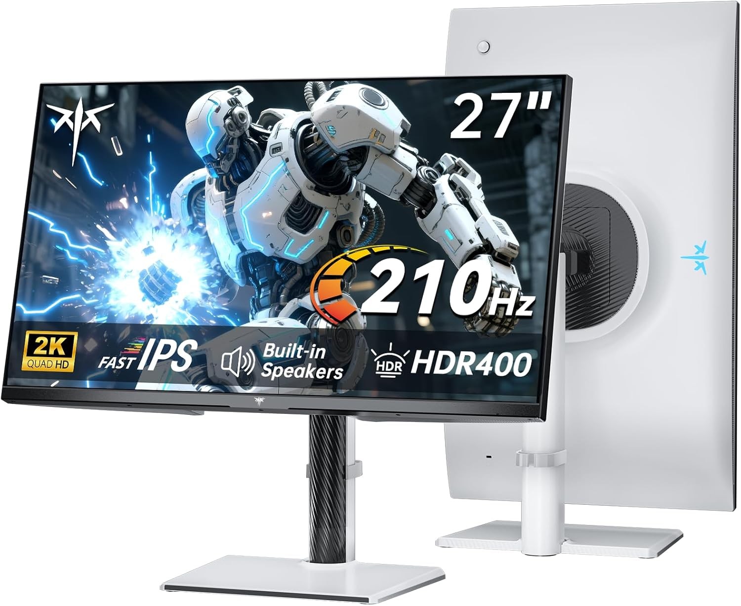 KTC H27T6 27inch Gaming Monitor 2K 1440P 210Hz,Fast IPS,Adaptive Sync PC Monitor