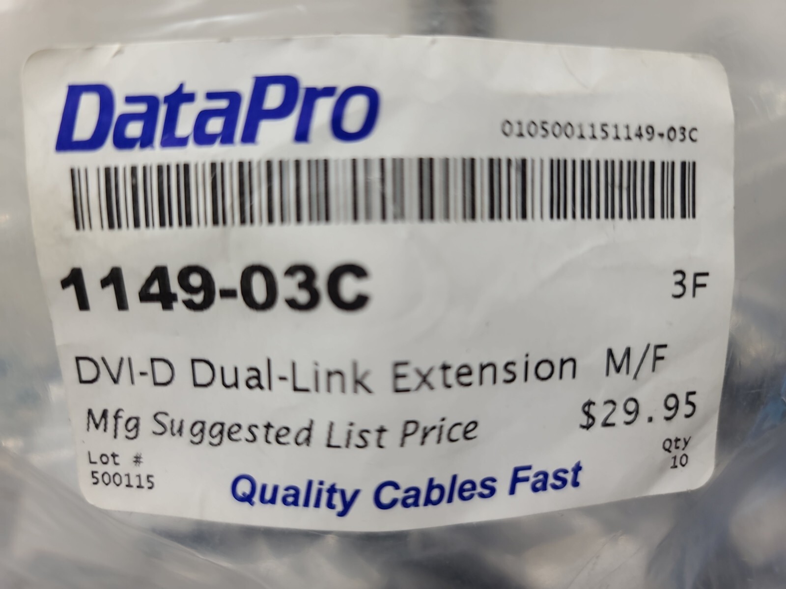 DVI-D M/F Dual Link Digital Video Extension Cable 1m (3.28ft)