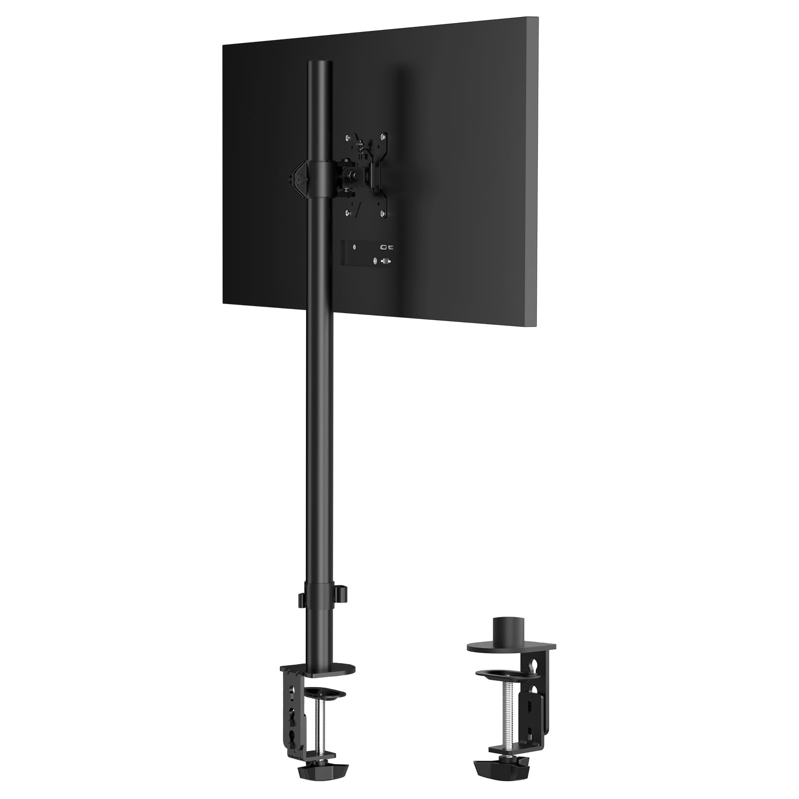 Pholiten Single Tall Monitor Stand Desk Mount，Extra 31 Inch 31in, black