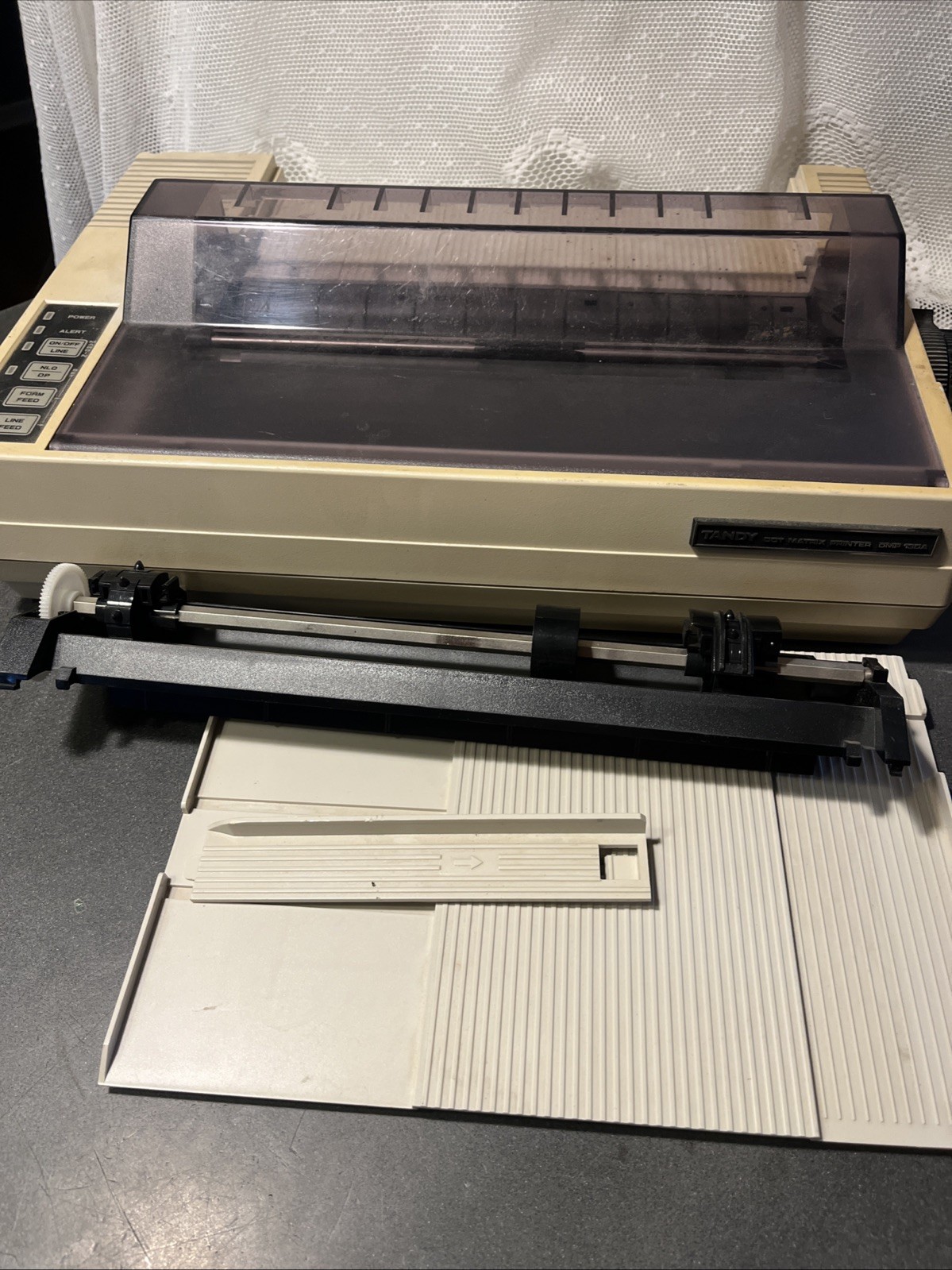 Vintage Tandy DMP 130A Matrix Computer Printer Model 26-1280A Powers On Alert