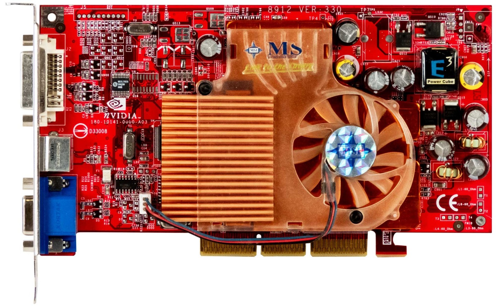 MSI NVIDIA GEFORCE FX 5600 XT 128MB FX5600XT-VTDR128 AGP
